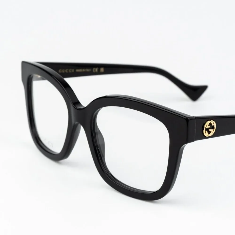 Gucci Men Eyeglasses Black Square GG1258O 004 BRAND NEW